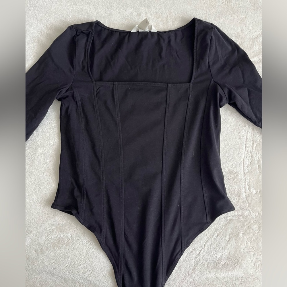 H&M Long Sleeve Black Bodysuit